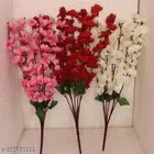 Plastic Artificial Flower (Multicolor, Pack of 3)