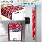 KANUSHI Industries® Fridge Cover for Top/Refrigerator Cover+1 Pc Water furifier Cover+1 Fridge Handle Cover