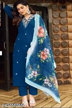 Printed Cotton Kurta Set for Women 