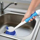 Plastic Dual Cleaning Sink Brush (Multicolor)