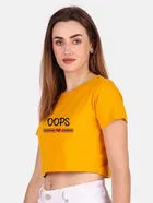 Cotton Blend Printed Top for Women 