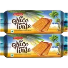Britannia Nice Time Coconut Biscuit 2X136.5 g (Set Of 2)