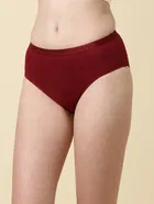 Cotton Solid Briefs for Women, Pack of 1 
