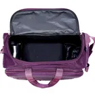 Polyester 60 LSolid Color Duffel Trolley Bag with Wheels 