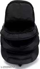 Nylon Backpack for Men & Women, Black