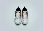 Men's Running Shoes in White, Orange & Grey Pattren 