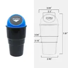 Immutable Portable Mini Car Dustbin/Trash Bin, Black Plastic Dustbin 