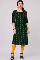 Crepe Printed Kurti for Women 