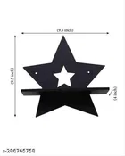 Black BirdWooden Wall Hanging ,Black, Pack of 4