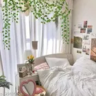 Artificial Leaves Moneyplant Garlands Plant for Women, Pack of 10 
