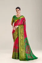 Moss Chiffon Printed Saree for Women 
