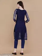 Net Kurti for Women,  Navy Blue  