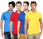 Polo Solid T-shirt Pack of 4 for Men 