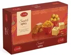 Sethi Sweet & Spicy Celebration Pack (Channa Barfi 200g +Besan Ladoo 200g + Soan Papdi 250g + Navratan Mixture 200g)
