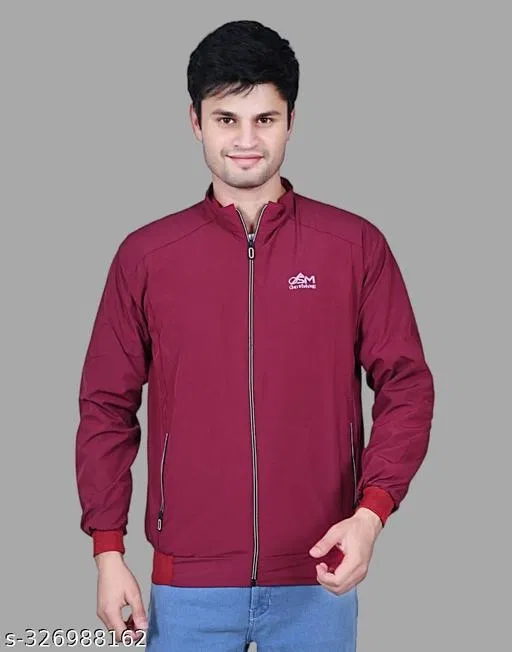 Jacket for Men (Maroon, XXL)