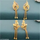 Gold-Plated Earrings/Studs/Bali Combo For Women'S/Girls