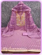 Embroidered Floral Patiala Suit for Women 