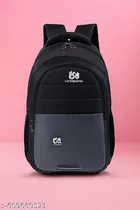 Polyester Backpack for Men & Women, Black