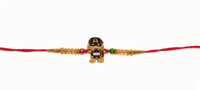 Metal Rakhi for Raksha Bandhan (Multicolor, Pack of 1)