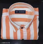 Cotton Blend Striped Shirt for Men, Multicolor 