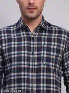 Cotton Blend Checked Shirts for Men, Multicolor 