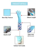 PVC Latex Kitchen Dishwashing Cleaning Gloves 