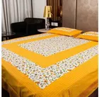 Sanganeri Jaipuri Traditional Printed Double Bed Sheet with 2 Pillow Covers 