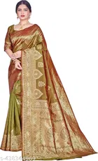 Banarasi Silk Zari Woven Saree for Women 