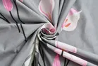 Glace Cotton Printed Fitted Double Bedsheet with Two Pillow Covers 