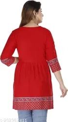 Viscose Rayon Printed Kurti for Women 