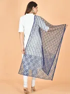 Net Self-Design Dupatta for Women 