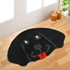 Microfiber Anti Skid Doormat, Black 