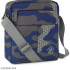Polyester Cross Body Bag for Men, Multicolor
