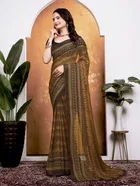 Georgette Printed Saree for Women 