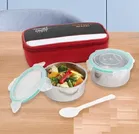 FRIENDS FOR LIFE Steel 2 Containers Lunch Box with Bag