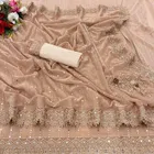 Lycra Blend Embellished Saree for Women 