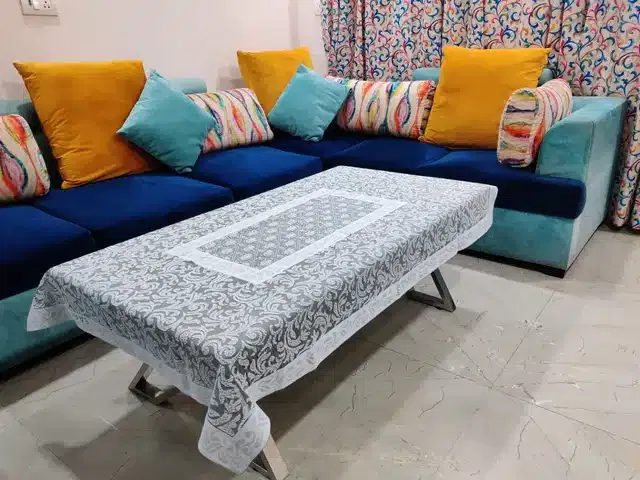Cotton Centre Table Cover (Multicolor, 40x60 Inches)
