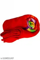 Fleece Blanket (Red, 86x56 inches)