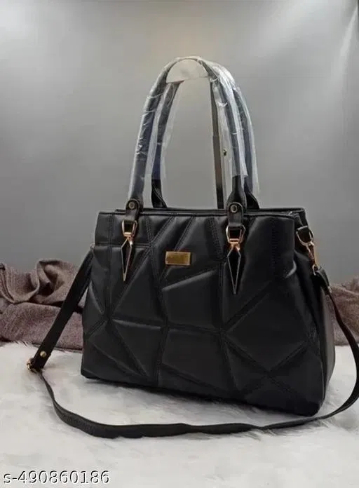TRUE FASHION. Hand Bags for Women (Black, Free size)