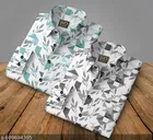 Boxy Printed Rayon Shirt Fabric for Men 