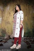 Floral Printed Cotton Kurti for Women 