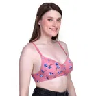 Cotton Blend Printed Padded Bra for Women 