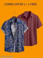 Casual Shirts for Men, Pack of 2 