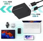 45 W Dual Port Fa With Cable - Charging Support 