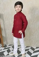 RK TRADERS Embellished Sequinned Kurta Set for Boys 