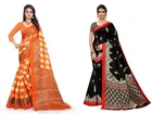 Women's Printed Saree with Unstitched Blouse 