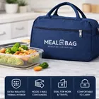 Lunch Meal Box Bag Insulated thermal Blue