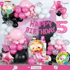 Coco Melon Theme 5th Happy Birthday Decoration,Multicolour,Set Of 1