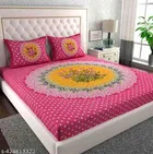 Cotton Queen Bedsheet with 2 Pillow Cover 