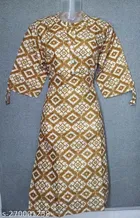 Cotton Blend Printed Kurti for Women 